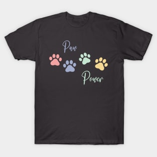 Colorful Paw Power T-Shirt